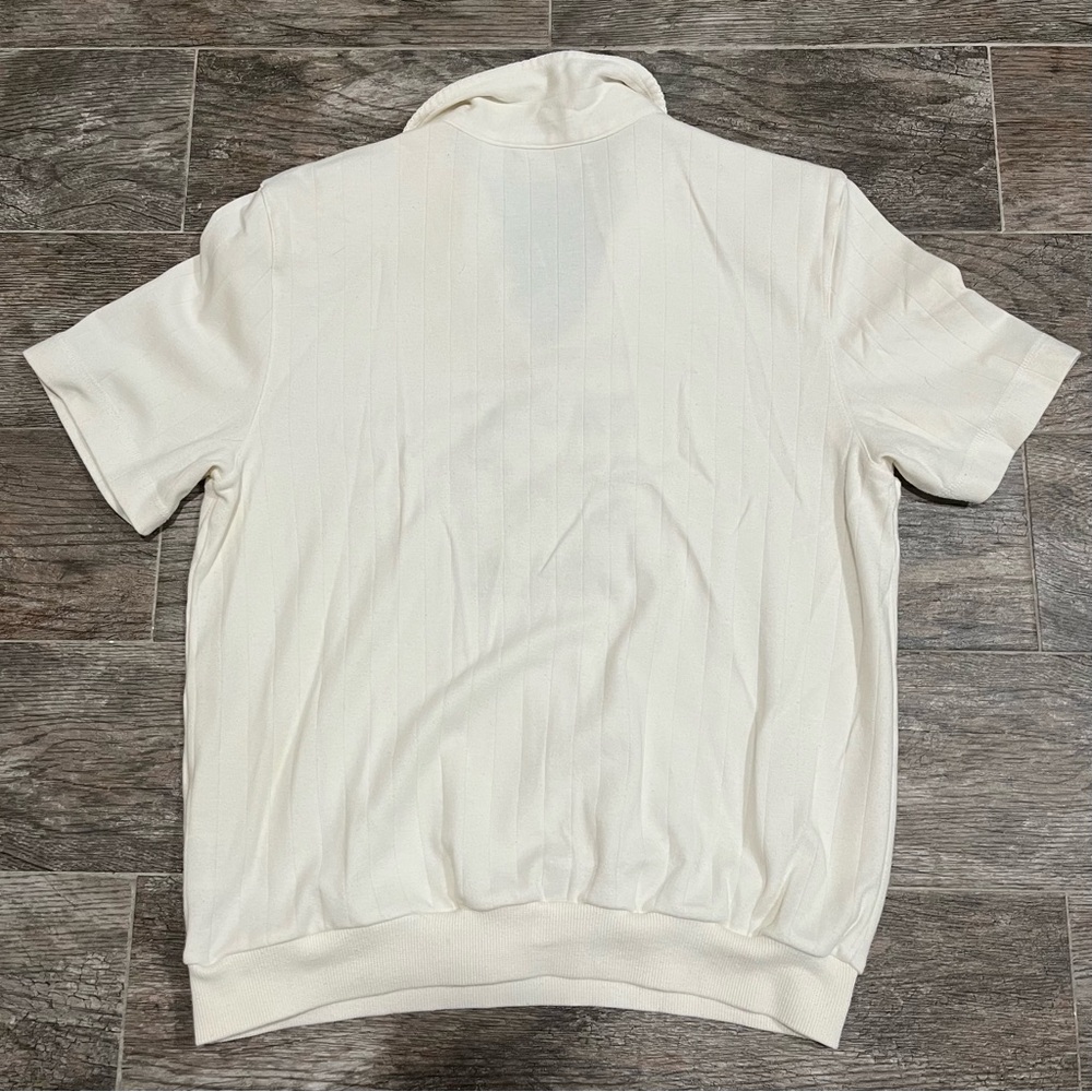 Cream Embroidered Floral Collared Pullover - Picture 4 of 7